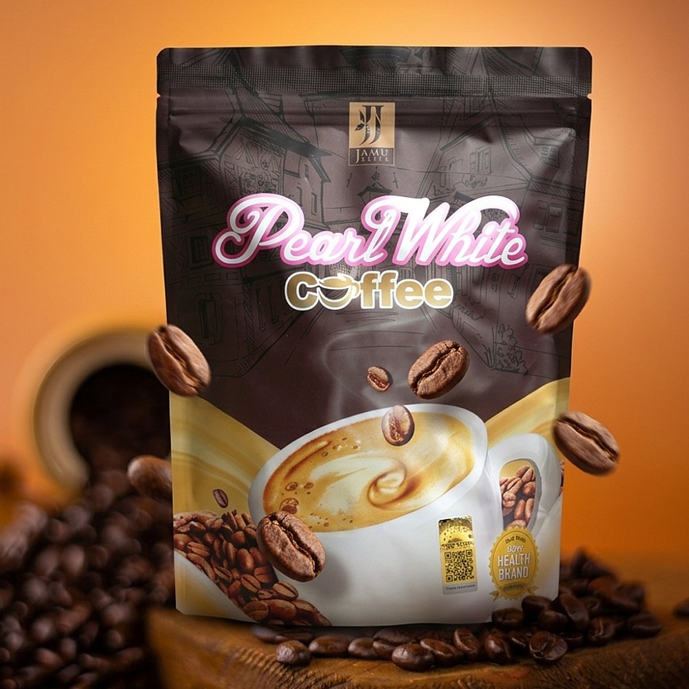 PEARL WHITE COFFEE SACET - Tanpa Kolagen