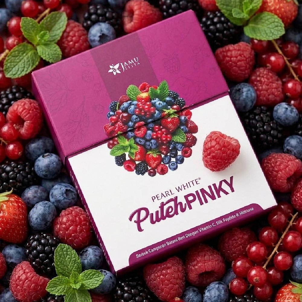 PEARL WHITE PUTEH PINKY - Tanpa Kolagen