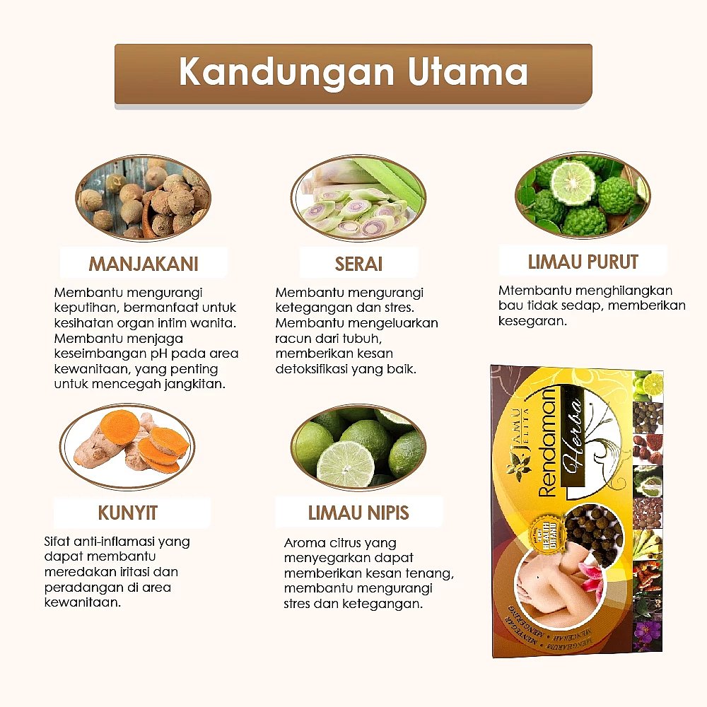 RENDAMAN HERBA MANJAKANI  (7 Sachet)