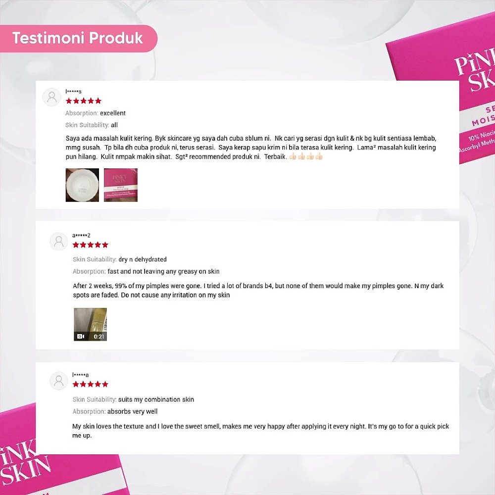 PINKY SKIN - Serum Moisturizer