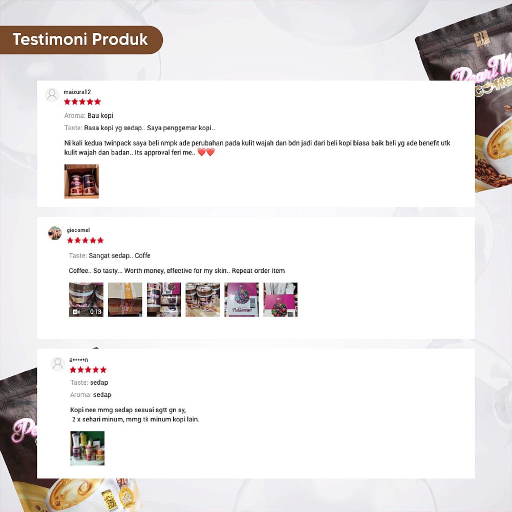 TWIN PACK | Pearl White Coffee Sachet