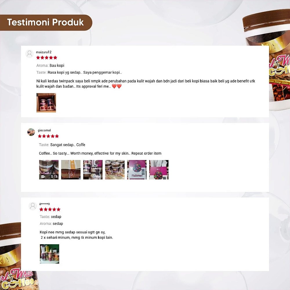 TWIN PACK | Pearl White Coffee Bottle