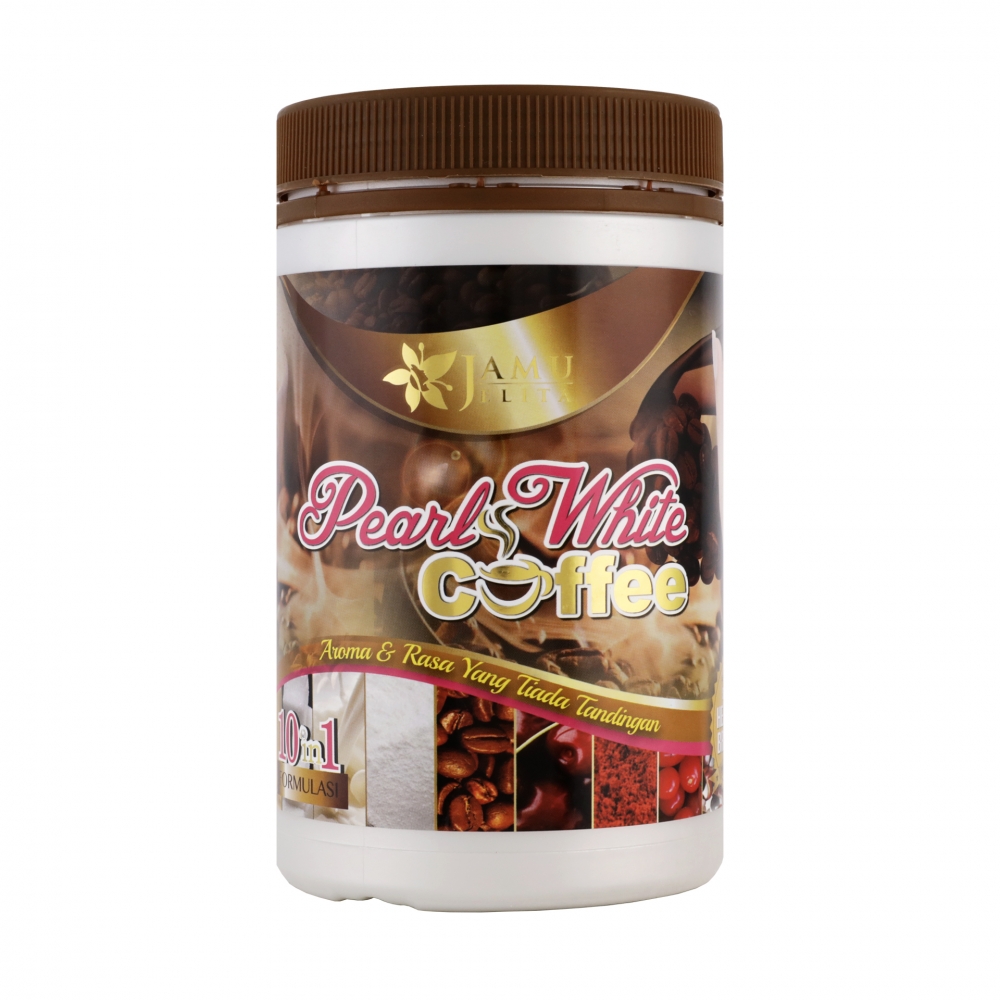 PEARL WHITE COFFEE BOTTLE - Tanpa Kolagen